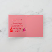 ハリネズミのカップル愛 招待状 (内部)