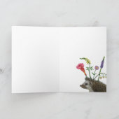 ハリネズミのカードのハンナ カード (内部)