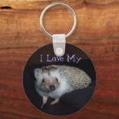 ハリネズミのキーチェーンが大好き キーホルダー (正面)