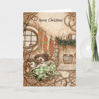 ハリネズミのクリスマスカード-パート2 シーズンカード