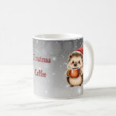 ハリネズミのクリスマスコーヒー  コーヒーマグカップ (正面右)
