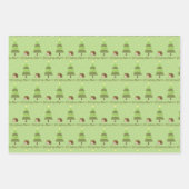 ハリネズミのクリスマスシーン ラッピングペーパーシート (正面2)