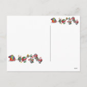 ハリネズミのクリスマス魔法 シーズンポストカード (裏面)