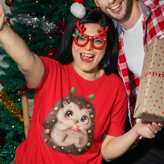 ハリネズミのクリスマス Tシャツ