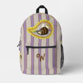 ハリネズミのクリッシー プリントバックパック (正面)