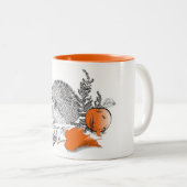 ハリネズミのグラフ ツートーンマグカップ (正面右)