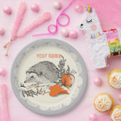 ハリネズミのグラフ ペーパープレート (パーティー)