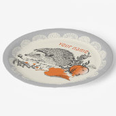 ハリネズミのグラフ ペーパープレート (アングル)