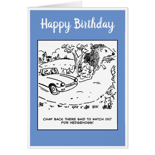 ハリネズミのジョークに気を付けるように言われた運転手 (正面)