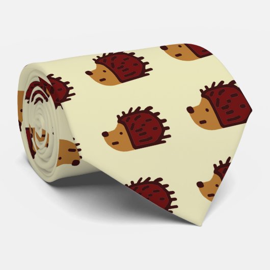 ハリネズミのタイ ネクタイ (ロール)