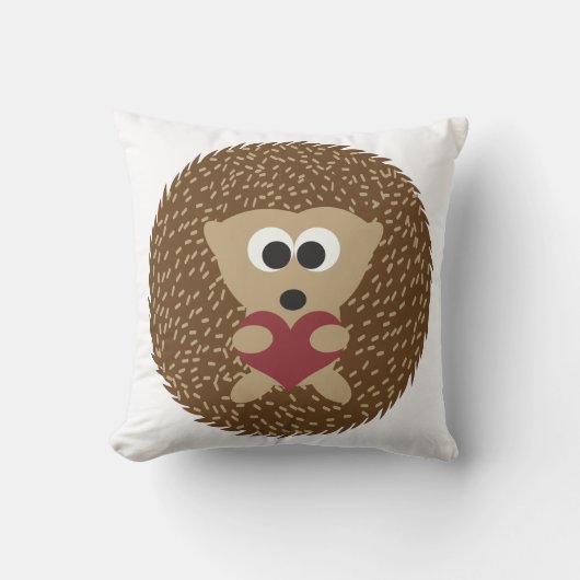 ハリネズミのハグハート クッション (正面)