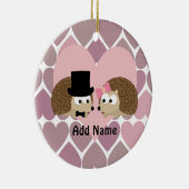 ハリネズミのハート セラミックオーナメント (右)