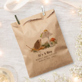 ハリネズミのバッタの森の赤ちゃんシャワー フェイバーバッグ (クリップ留めされた状態)