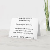 ハリネズミのバレンタインデー シーズンカード (裏面)