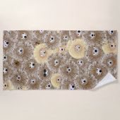 ハリネズミのパーティーのビーチタオル ビーチタオル (正面)