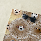 ハリネズミのパーティーのビーチタオル ビーチタオル (インサイチュ)