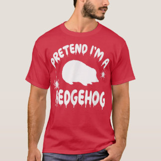 ハリネズミのフリ – 可愛不気味いシンプル Tシャツ