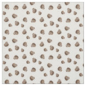 ハリネズミのプリント ファブリック (見本)