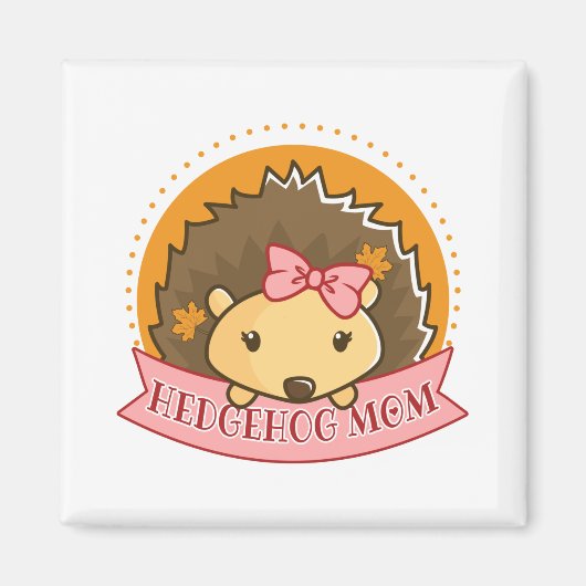 ハリネズミのママ マグネット (正面)