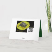 ハリネズミのメリークリスマスウィッシュグリーティングカード シーズンカード (裏面)