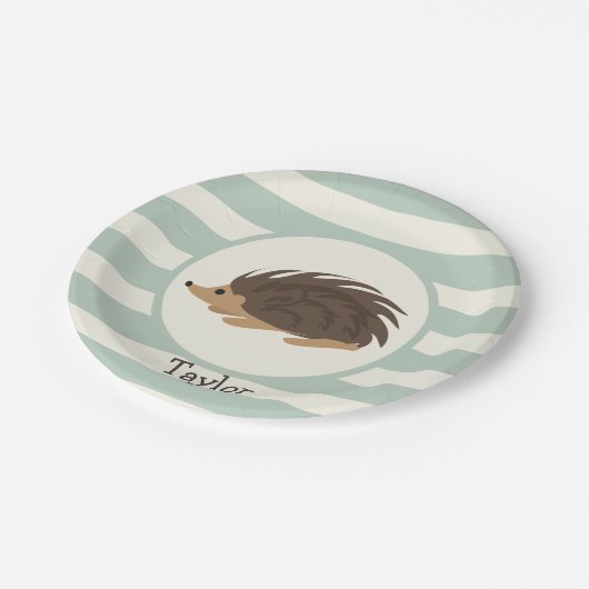 ハリネズミのヤマアラシ ペーパープレート (アングル)