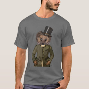 ハリネズミのライダーのポートレート Tシャツ