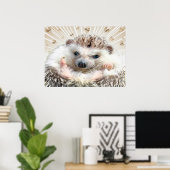 ハリネズミのラブポスター ポスター (ホームオフィス)