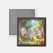 「ハリネズミのリズムクルー」 マグネット (正面/裏面)