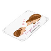 ハリネズミのロマン結婚ティックまたは婚約 マグネット (左側)