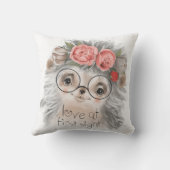 ハリネズミの一目惚れ クッション (裏面)