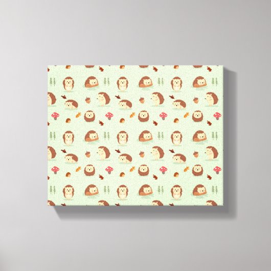 ハリネズミの世界 キャンバスプリント (正面)