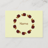 ハリネズミの交差! 名刺 (裏面)