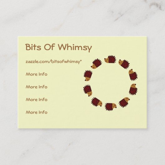 ハリネズミの交差! 名刺 (正面)