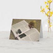 ハリネズミの卒業カードの調査 カード (黄色い花)