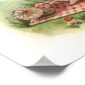 ハリネズミの夏の午後 アートプリント ポスター (角)