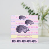 ハリネズミの少女の誕生日パーティーに参加する 招待状 (スタンド正面)