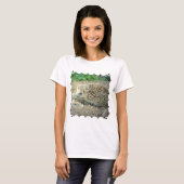 ハリネズミの心配の女性Tシャツ Tシャツ (正面フル)