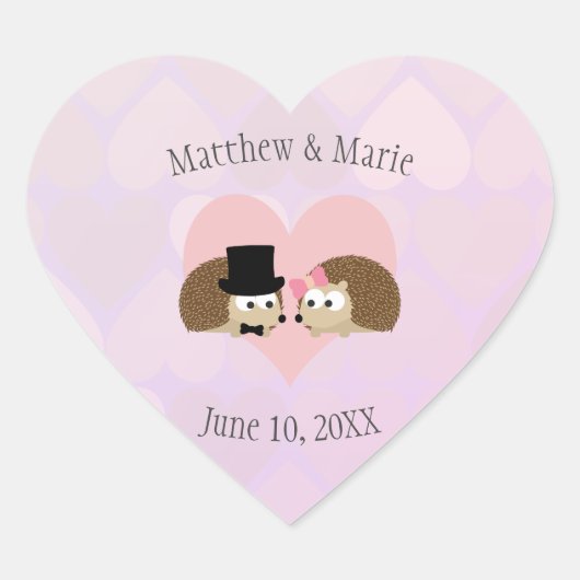 ハリネズミの恋 ハートシール (正面)