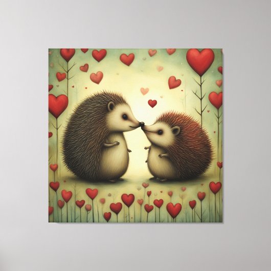 ハリネズミの愛1 キャンバスプリント (正面)