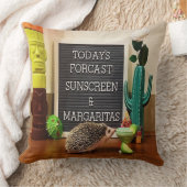 ハリネズミの日焼け止めとマルガリータ クッション (ブランケット)