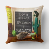 ハリネズミの日焼け止めとマルガリータ クッション (裏面)