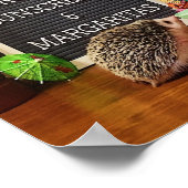 ハリネズミの日焼け止めとマルガリータ ポスター (角)