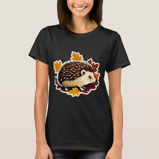 ハリネズミの森のぬくもり Tシャツ (正面)