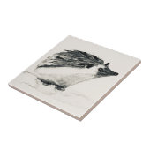 ハリネズミの森の動物のヴィンテージタイル タイル (側面)