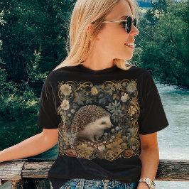 ハリネズミの森ウイリアムモリススタイル Tシャツ