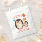 ハリネズミの母と子の母の日 フェイバーバッグ (クリップ留めされた状態)