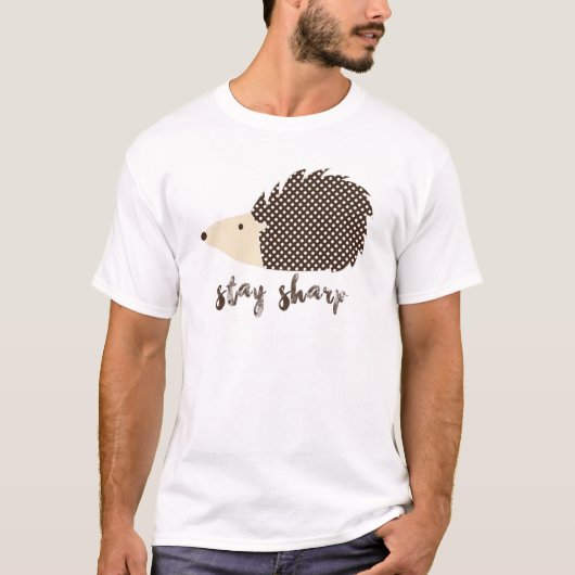 ハリネズミの滞在のシャープ Tシャツ (正面)