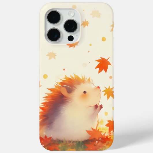 ハリネズミの秋の楽しみ Case-Mate iPhoneケース (裏面)