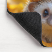 ハリネズミの紅葉 マウスパッド (コーナー)