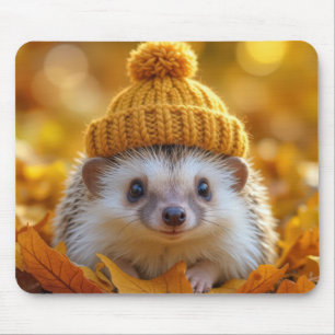 ハリネズミの紅葉 マウスパッド